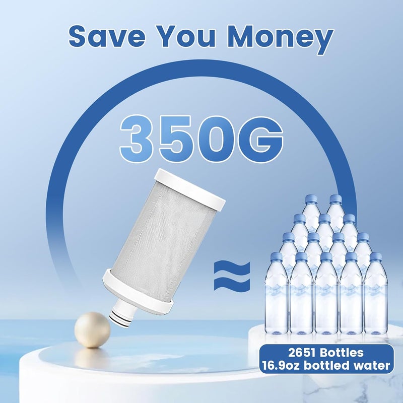 Vortopt Replacement Filter for T5 Faucet Water, 3-6 Months Lifetime, Reduces Chlorine, Taste and Odor (2 Pack) - Image 4